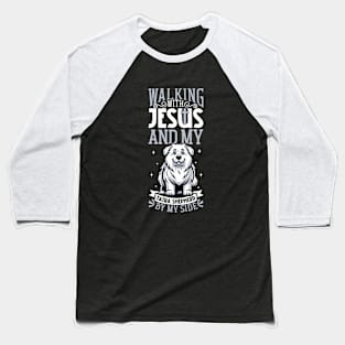 Jesus and dog - Tatra Shepherd Dog Baseball T-Shirt